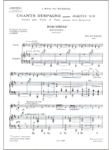 Chants d'espagne - Violon - Joaquin Nin - Partition - Violon
